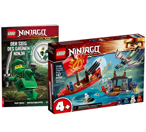 Collectix Lego Set – Avión Ninjago con el avión ninja 71749 + La victoria del ninja verde (cubierta blanda)