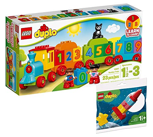 Collectix Lego Set Duplo 10847 + Duplo Mi primer cohete espacial 30322 (bolsa de polietileno), para niños a partir de 18 meses