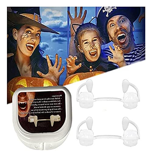 Colmillos De Vampiro RetráCtiles Adultos, Dientes De Halloween DiseñO RetráCtil Colmillos RetráCtiles para Fiestas, Juegos De rol Y Otras Ocasiones 1 Aire