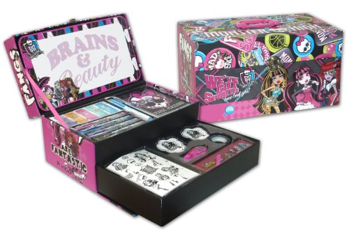 Color Me Mine - Maletín Fantasía con Pizarra pequeña, diseño Monster High (Cife 86038)