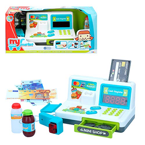 ColorBaby - Caja registradora interactiva con luz y sonido My Market (49160)