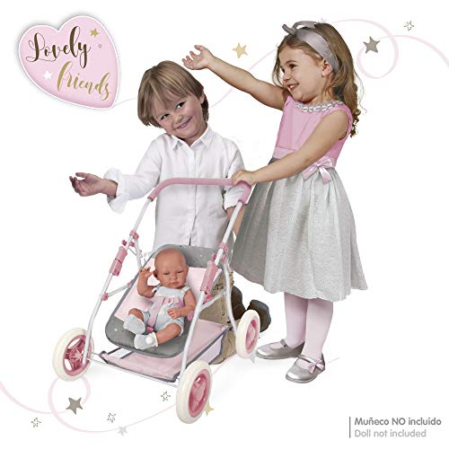 ColorBaby - Carrito de muñecas, cuco y sillita de paseo 3 en 1 lovely friends cb toys (49274)