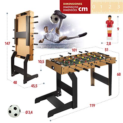 ColorBaby - Futbolín de madera plegable CBGames (85332)