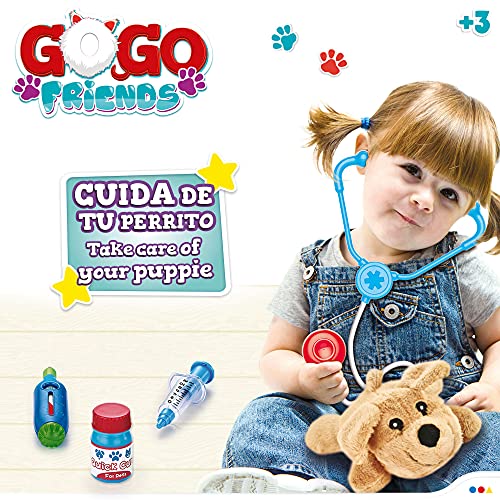 Colorbaby Maletín veterinarios juguete, Set veterinario juguete, Perro de peluche, con accesorios, Cuidado de mascotas, Centro veterinario, + 3 años, COLORBABY (46647), Multicolor