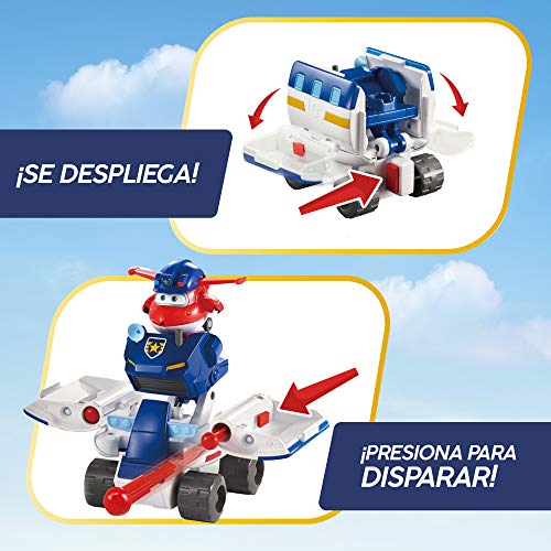 ColorBaby Super Wings - Patrullera Policía 2 en 1 con Figura Jett 43942