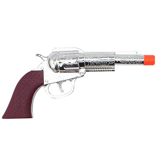 com-four® Conjunto de 12 Piezas de Vaquero con Pistolas, Fundas, Marcas y Cinturones - Disfraces Mardi Gras y Halloween