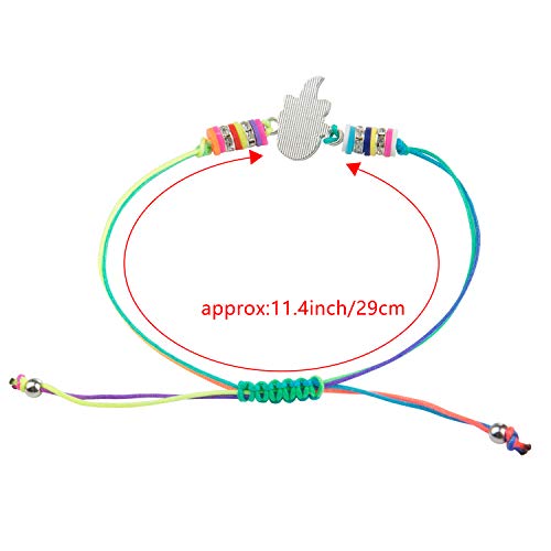 Comius Sharp Pulsera Amistad, 12 Piezas Pulsera Niña Pulsera Unicornio, Pulseras de Cuerda Trenzad Brazalete Joyería, Niña Regalo de Cumpleaños de Fiesta