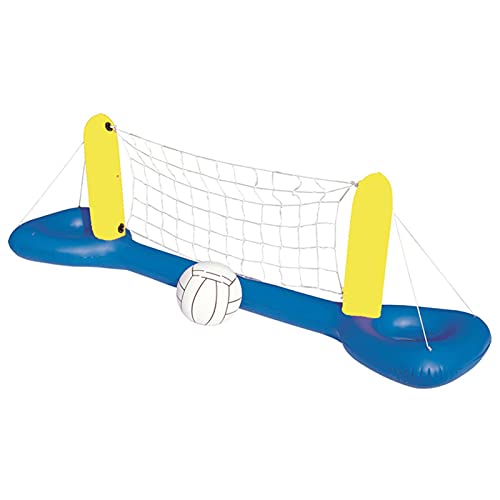 Conjunto De Juegos De Voleibol De La Piscina Inflable, Juego De Juguete De La Piscina De Voleibol Inflable Con Red Y Bolas, Cancha De Voleibol Juguete De La Piscina Para Niños Adultos Deportes