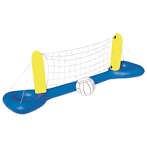 Conjunto De Juegos De Voleibol De La Piscina Inflable, Juego De Juguete De La Piscina De Voleibol Inflable Con Red Y Bolas, Cancha De Voleibol Juguete De La Piscina Para Niños Adultos Deportes