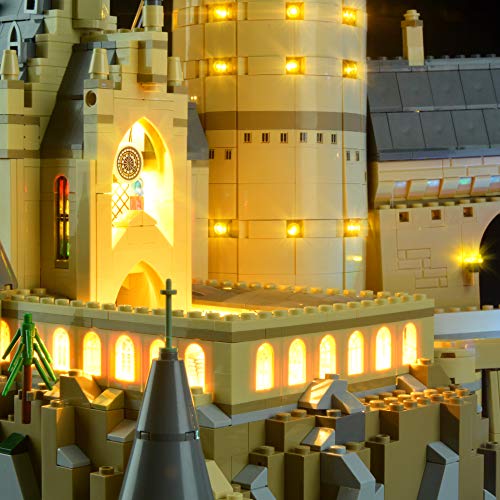 Conjunto de luces Lightailing para (Harry Potter Candado Hogwarts) Modelo de Construcción de Bloques - Kit de luz LED compatible con Lego 71043 (NO incluido en el modelo)