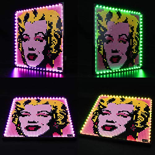 Conjunto De Luces para (Art Andy Warhol'S Marilyn Monroe) Modelo De Construcción De Bloques - Kit De Luz LED Compatible con Lego 31197, NO Incluido En El Modelo