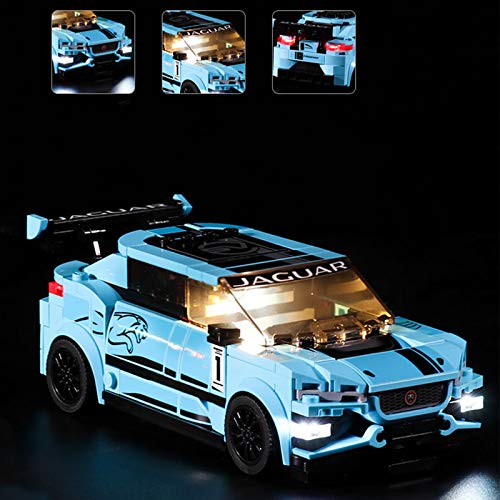 Conjunto De Luces Para (Formula E Panasonic Jaguar Racing GEN2 Car & Jaguar I-Pace Etrophy) Modelo De Construcción De Bloques - Kit De Luz LED Compatible Con Lego 76898 (NO Incluido En El Modelo)