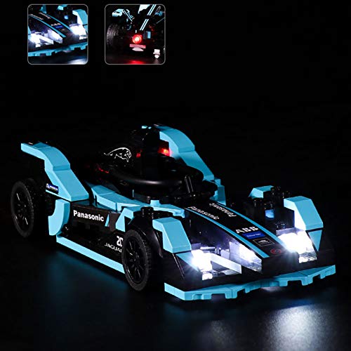 Conjunto De Luces Para (Formula E Panasonic Jaguar Racing GEN2 Car & Jaguar I-Pace Etrophy) Modelo De Construcción De Bloques - Kit De Luz LED Compatible Con Lego 76898 (NO Incluido En El Modelo)