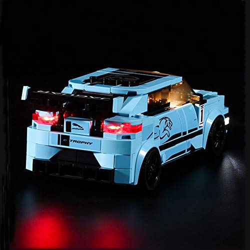 Conjunto De Luces Para (Formula E Panasonic Jaguar Racing GEN2 Car & Jaguar I-Pace Etrophy) Modelo De Construcción De Bloques - Kit De Luz LED Compatible Con Lego 76898 (NO Incluido En El Modelo)