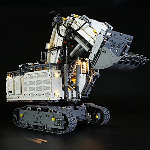 Conjunto De Luces para (Technic Excavadora Liebherr R 9800) Modelo De Construcción De Bloques - Kit De Luz LED Compatible con Lego 42100, NO Incluido En El Modelo