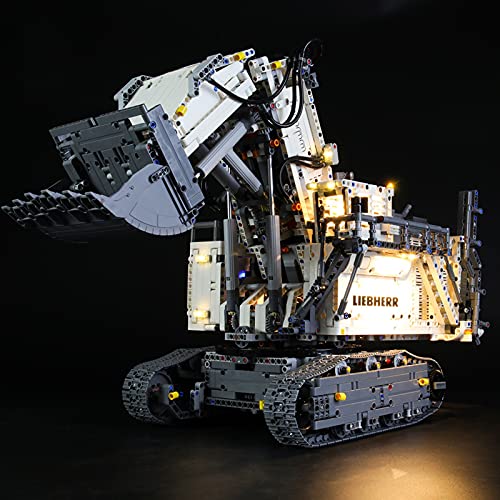 Conjunto De Luces para (Technic Excavadora Liebherr R 9800) Modelo De Construcción De Bloques - Kit De Luz LED Compatible con Lego 42100, NO Incluido En El Modelo