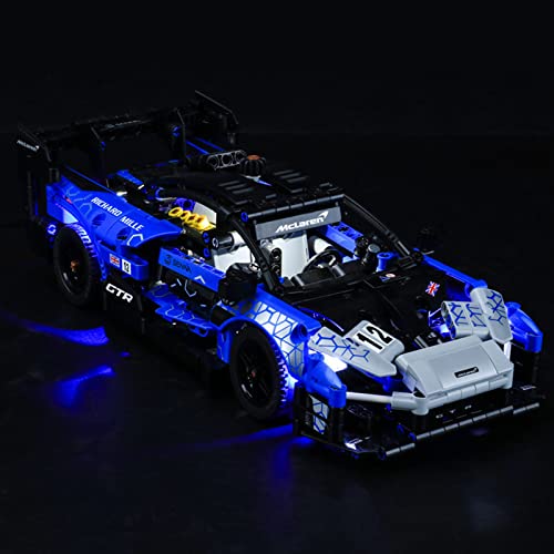 Conjunto De Luces para (Technic Mclaren Senna GTR) Modelo De Construcción De Bloques - Kit De Luz LED Compatible para Lego 42123 (NO Incluido En El Modelo)