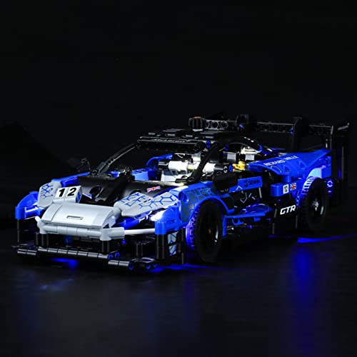 Conjunto De Luces para (Technic Mclaren Senna GTR) Modelo De Construcción De Bloques - Kit De Luz LED Compatible para Lego 42123 (NO Incluido En El Modelo)