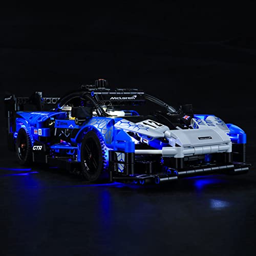 Conjunto De Luces para (Technic Mclaren Senna GTR) Modelo De Construcción De Bloques - Kit De Luz LED Compatible para Lego 42123 (NO Incluido En El Modelo)