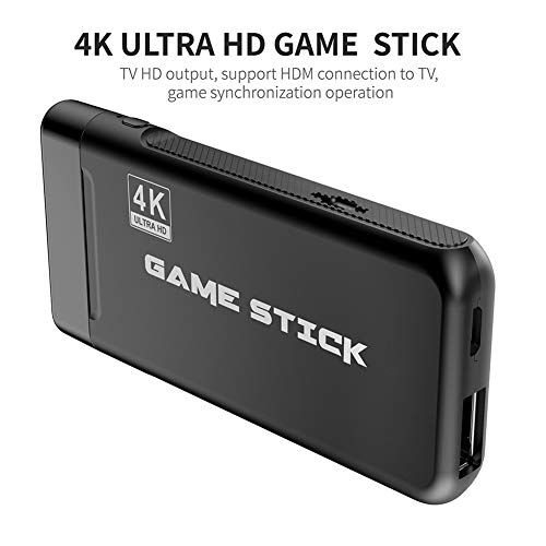 Consola de Videojuegos inalámbrica USB, Consola inalámbrica Game Stick Consola de Videojuegos Controlador Retro Salida HDMI Reproductor Dual Construido en 10000 Juego clásico