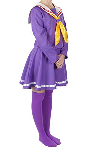 CoolChange Uniforme Escolar de Shiro de No Game No Life, tamaño: M