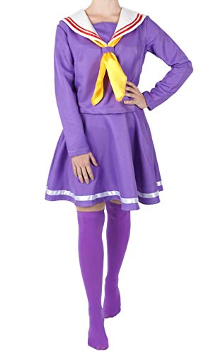 CoolChange Uniforme Escolar de Shiro de No Game No Life, tamaño: M