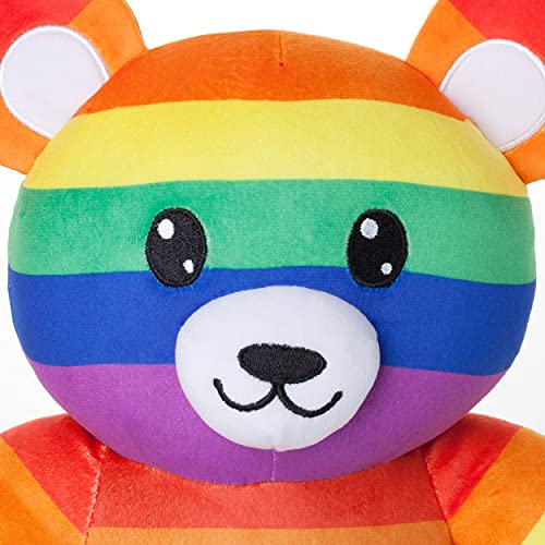 corimori Peluche de Quinn Der LGBTQ Teddy arcoíris, 28 cm, Multicolor