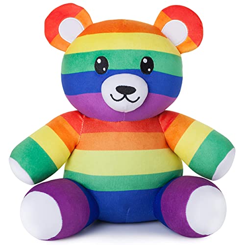 corimori Peluche de Quinn Der LGBTQ Teddy arcoíris, 28 cm, Multicolor