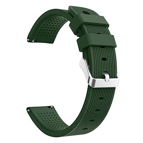 Correas de Relojes, Hanyixue Deporte Suave Silicona Reloj Banda Wirstband Accesorios para Huami Amazfit Bip Watch (Ejército verde)