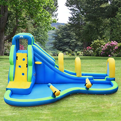 COSTWAY Castillo Hinchable para Niños con Tobogán Acuático 478x 366x242centímetros Infantil Castillo Inflable Sin Soplador