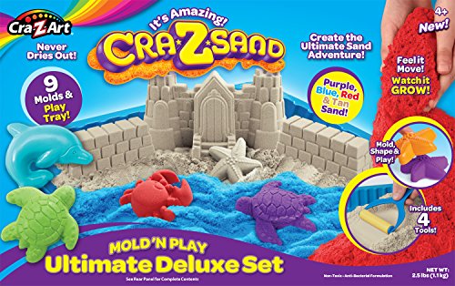 Cra-Z-Sand- Set Creativo Arena Mágica 25 Piezas, Multicolor (Toy Partner 19513)