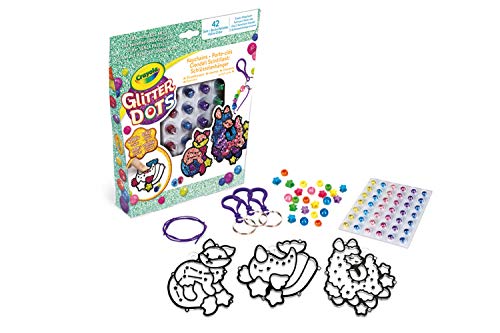 Crayola 04-0800 - Juego de colgantes brillantes para jugar y crear con purpurina moldeable, multicolor , color/modelo surtido