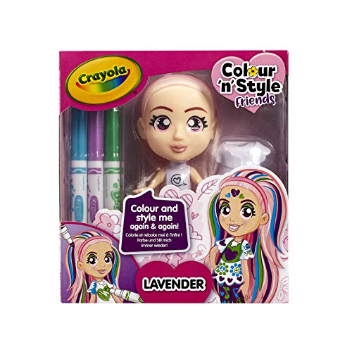 CRAYOLA- Color n Style Friends Lavanda, Morado (918940.005)