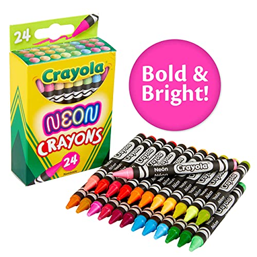 CRAYOLA Crayons 24 CT NEON, Multi, Talla única