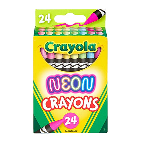 CRAYOLA Crayons 24 CT NEON, Multi, Talla única