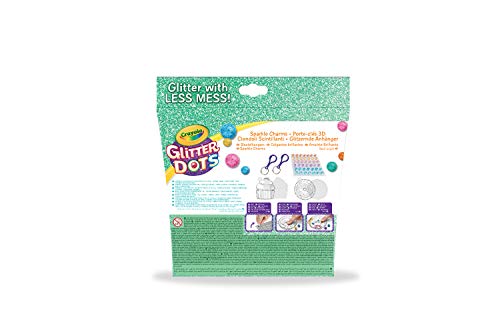 CRAYOLA- Glitter Dots-Llaveros con Charms de Pastelitos (04-1084)