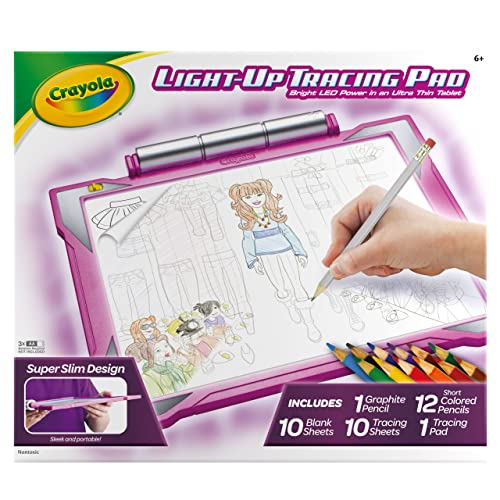 Crayola Light Up Tracing Pad Pink by Binney & Smith