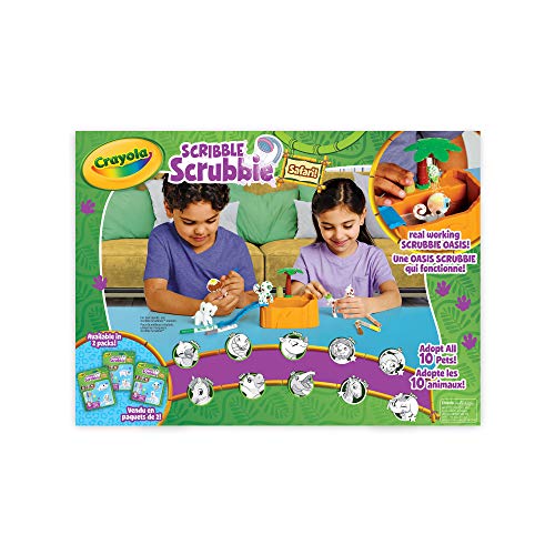 Crayola Washimals Safari Tub Animal Toy Set, juguetes para niños y niñas, regalo, edad 3+