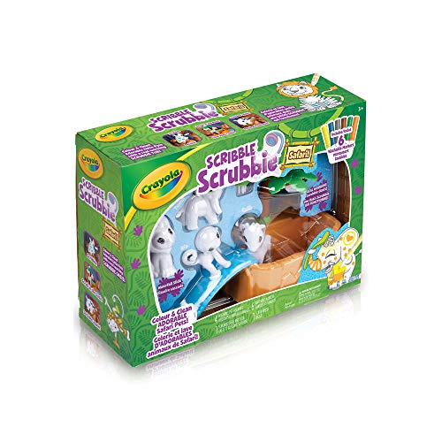 Crayola Washimals Safari Tub Animal Toy Set, juguetes para niños y niñas, regalo, edad 3+