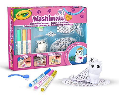 CRAYOLA Washimals Set de Accesorios para Colorear Sirenita, Multicolor, One Size (74-7434)