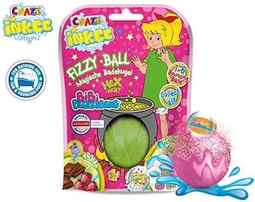 CRAZE- Bomba Infantil de Bibi Blocksberg con Juguete Regalo Pelota de Goma. Sales de Baño Espumosas para Bañera o Piscina de Niños con Olor Sorpresa, Multicolor (22351)