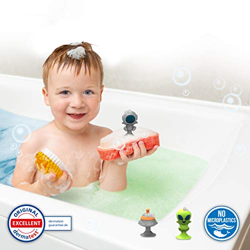 CRAZE- Bomba Infantil del Espacio con Juguete Regalo figurita Ventosa. Sales de Baño Espumosas para Bañera o Piscina de Niños con Olor Sorpresa, Multicolor (23051)