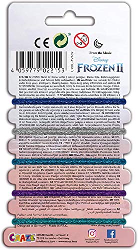 CRAZE Frozen 2 Hair Elastics XL Set Haargummis Mädchenschmuck 20 Haarbänder Haarschmuck für Kinder 29626-Juego de Gomas niña, Cintas para el Pelo, Color Accesorios para el Cabello. (29626)