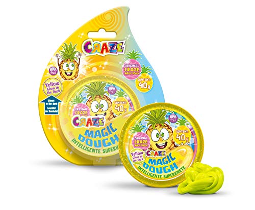 CRAZE Magic Dough Masilla de Arcilla para niños 3 unids Conjunto de elaboración de Masa amasando Masa 3X 40g 17173