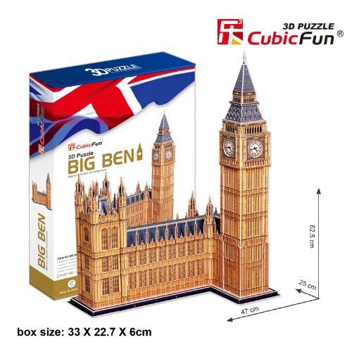 CubicFun- Puzzle 3D Big Ben (CPA Toy Group Trading S.L. MC087H)