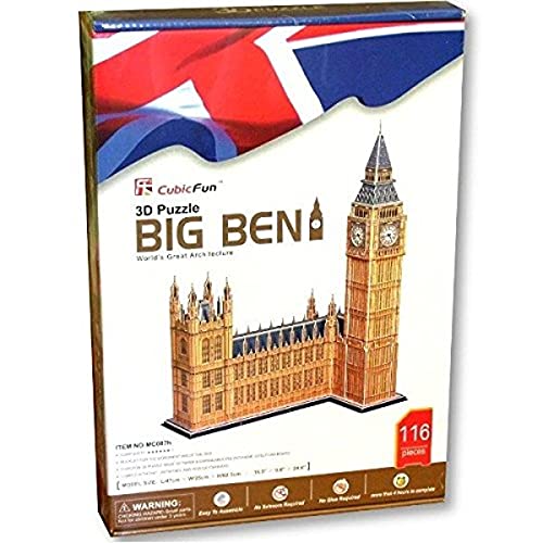 CubicFun- Puzzle 3D Big Ben (CPA Toy Group Trading S.L. MC087H)