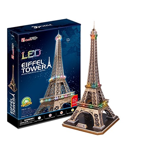 CubicFun- Puzzle 3D LED Torre Eiffel (CPA Toy Group Trading S.L. 5523214)