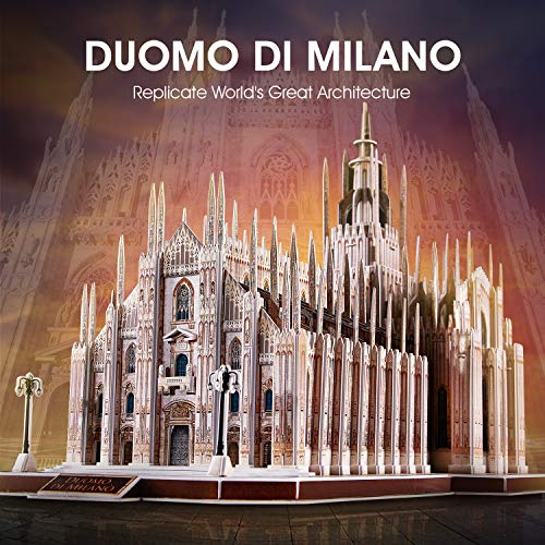 CubicFun Puzzles 3D Italia Duomo di Milano Arquitecturas Kits de construcción de Modelos Catedral entrelazada Regalo de Recuerdo para Adultos y niños, 251 Piezas