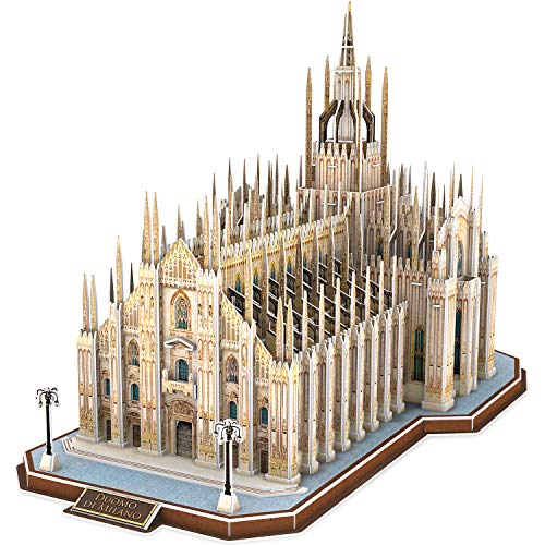 CubicFun Puzzles 3D Italia Duomo di Milano Arquitecturas Kits de construcción de Modelos Catedral entrelazada Regalo de Recuerdo para Adultos y niños, 251 Piezas