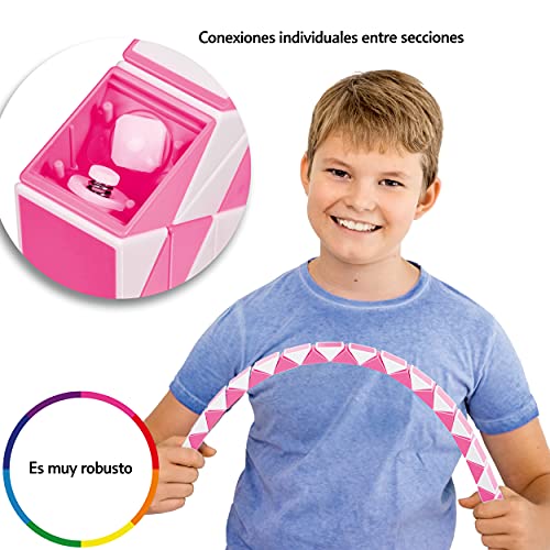 CUBIDI Serpiente mágica con Bloques, Juegos de Rompecabezas, cumpleaños, pequeños obsequios para Unisex Adultos Rosa 24